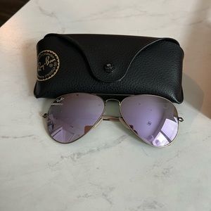 Ray ban aviators purple